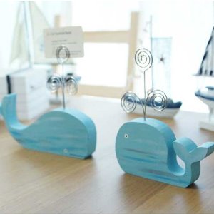 고래 소품 테이블 책상 인테리어 메모 홀더 2P세트