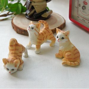 아기 고양이 데코 소품 선반 테이블 인테리어 장식품 3종