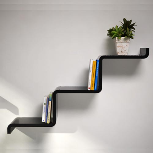 계단 DIY 거실 책꽂이 카페 인테리어 벽선반 책장